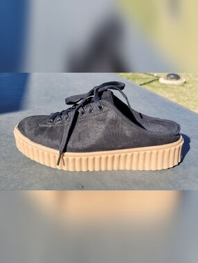 JustFab Ambrosia Lace-Up Mule Sneakers